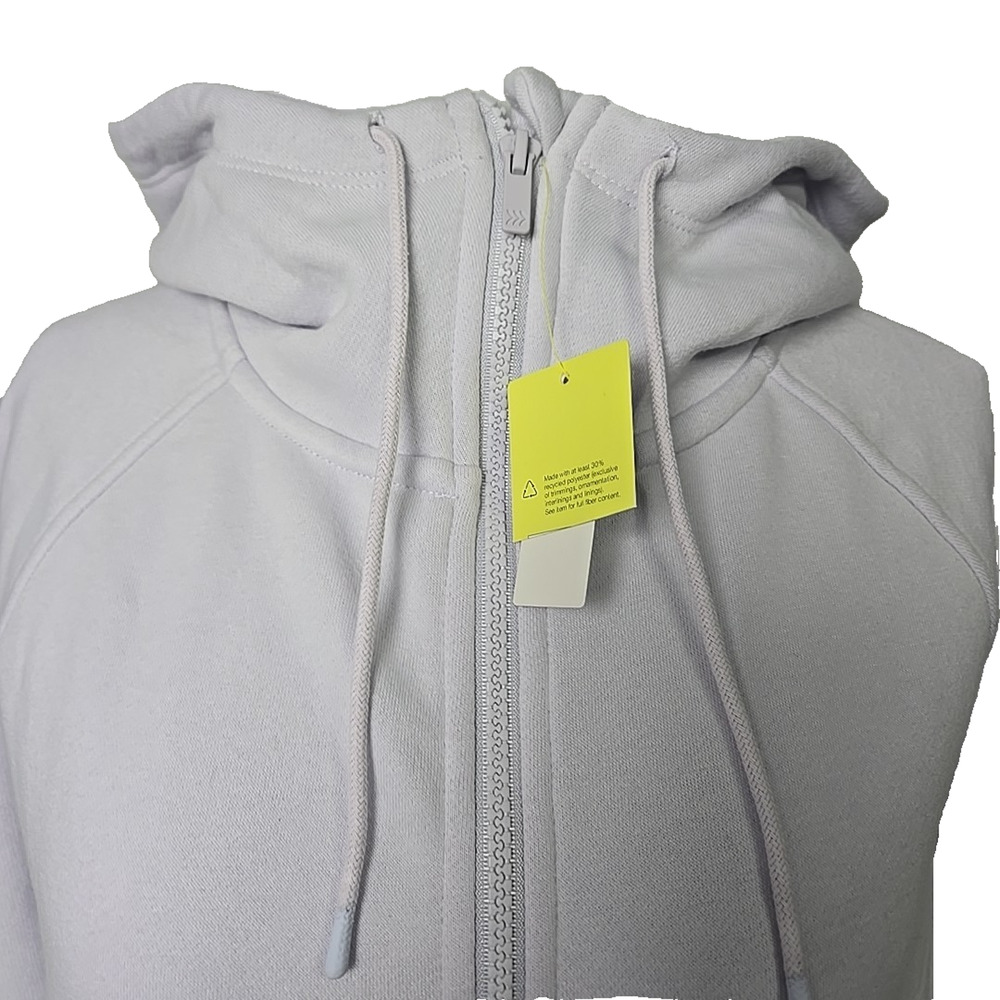 All In Motion Lilac Full Zip Hoodie Jacket Women's Large NEW Thumbholes Pockets‎ - Picture 2 of 12
